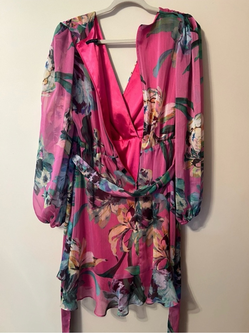 Alex Marie Laurel Wisteria Long Sleeve Tiered Ruffle Hem Dress Size 6 - Picture 5 of 14